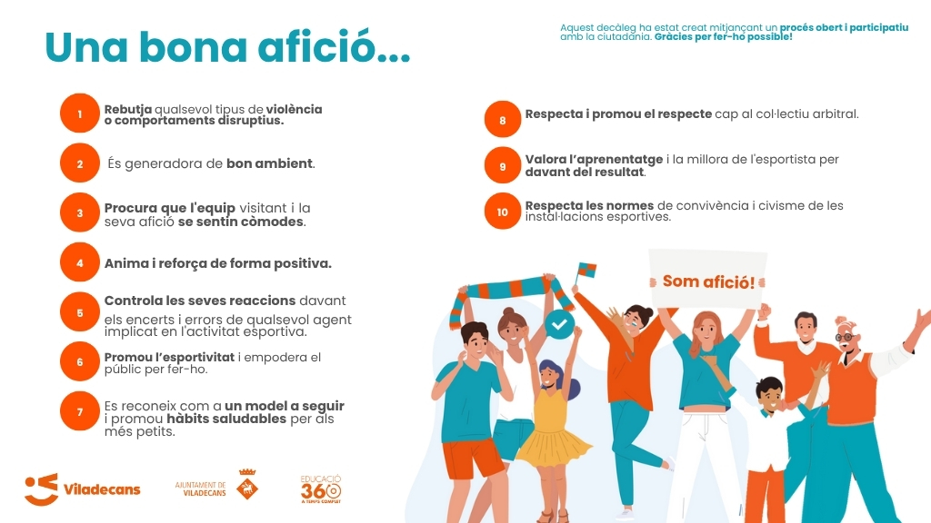 decàleg de la bona afició decàleg de la bona afició
