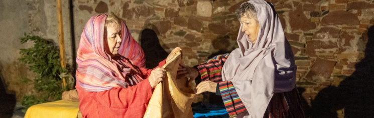 Escena del pessebre vivent
