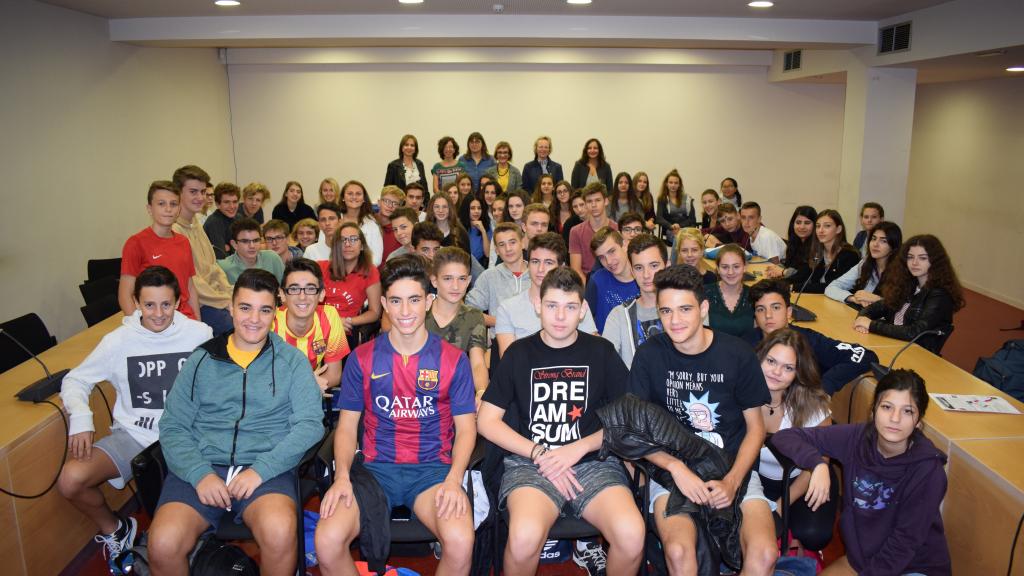 Els alumnes d'intercanvi del St. Raphael Gymnasium, convidats del col·legi Goar Els alumnes d'intercanvi del St. Raphael Gymnasium, convidats del col·legi Goar