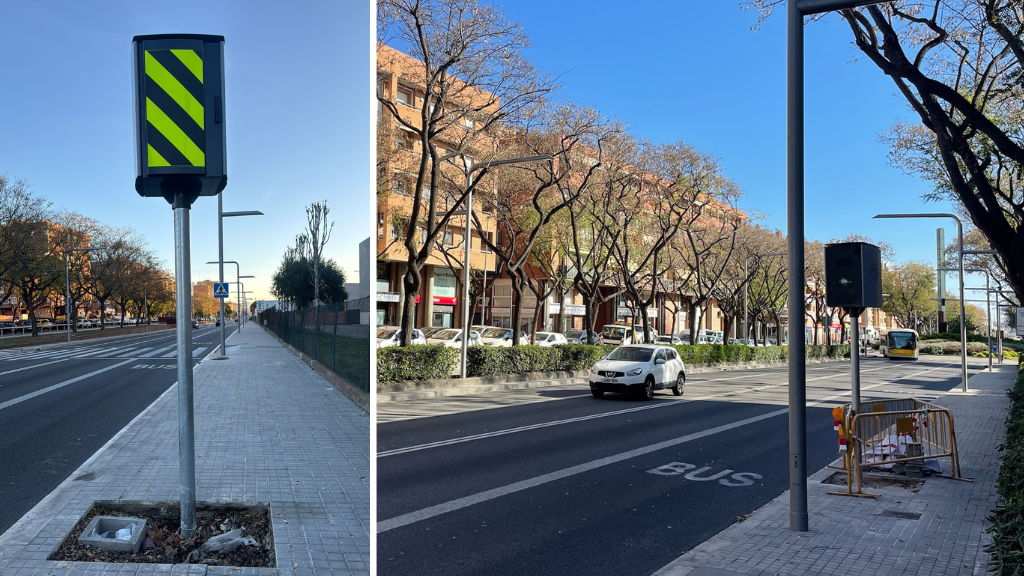 Imatge d'alguns dels nous radars instal·lats