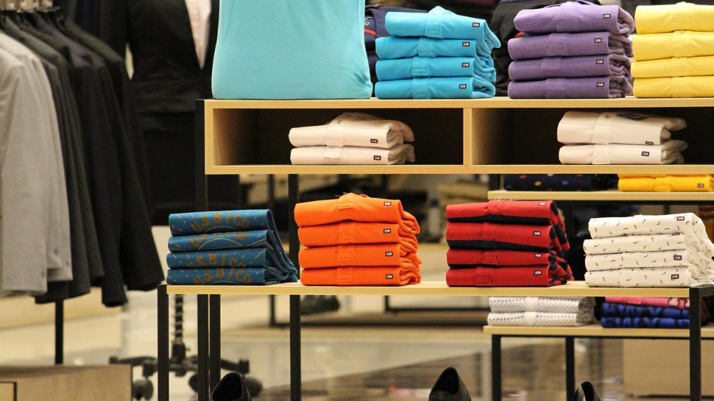 interior de tienda de ropa interior de tienda de ropa