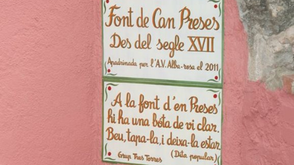 Sortida a la Font de Can Preses Sortida a la Font de Can Preses
