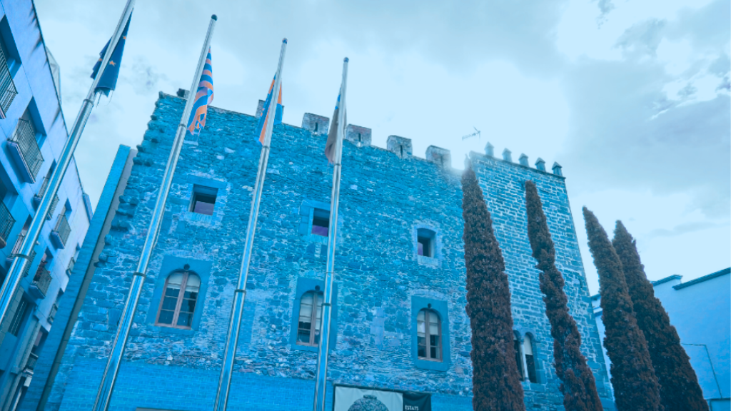Torre del Baró es tenyirà de blau Torre del Baró es tenyirà de blau