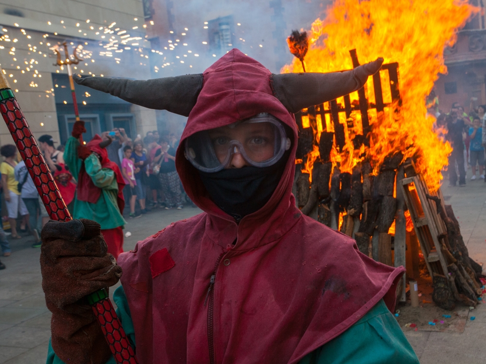 Imagen de la llegada de la Flama del Canigó Imagen de la llegada de la Flama del Canigó