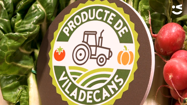 Detall del distintiu 'Producte de Viladecans'