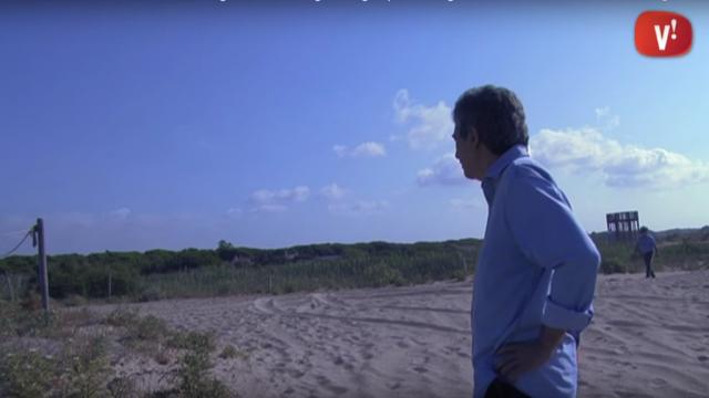 José Luis Atienza a la platja
