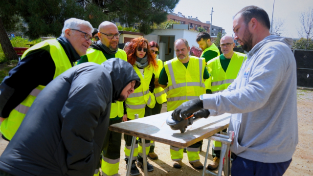 Classe de jardineria en el programa Green Jobs