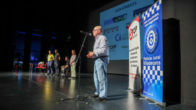 Josep Maria Ambrós, portaveu de l'acte a Atrium