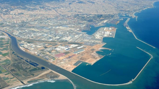 imagen aérea del Delta del Llobregat