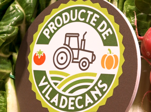 Detall del distintiu 'Producte de Viladecans'