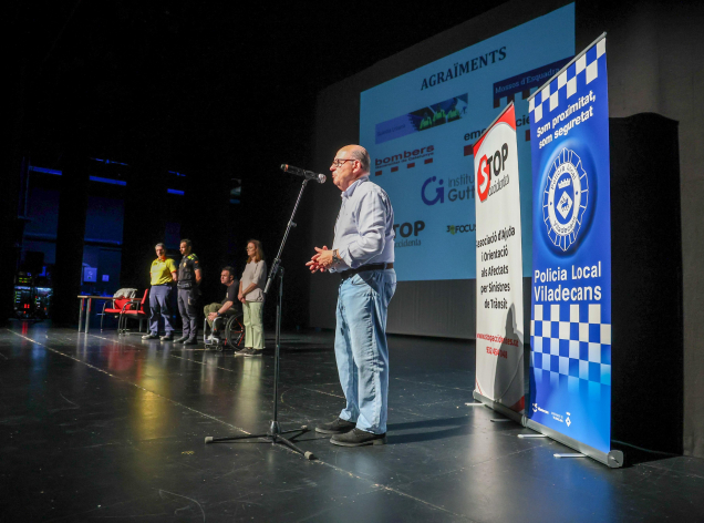 Josep Maria Ambrós, portaveu de l'acte a Atrium