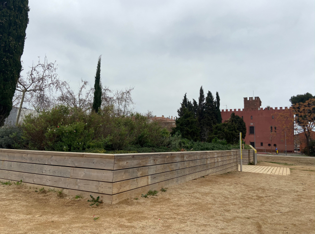 Detall de l'antic jardí tancat
